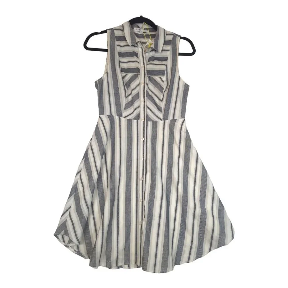 BCBGeneration NWT Grey & White Dress Size‎ 2